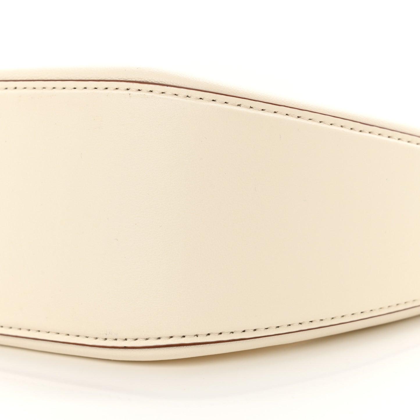 Nappa Mini Vlogo Moon Hobo Bag Ivory