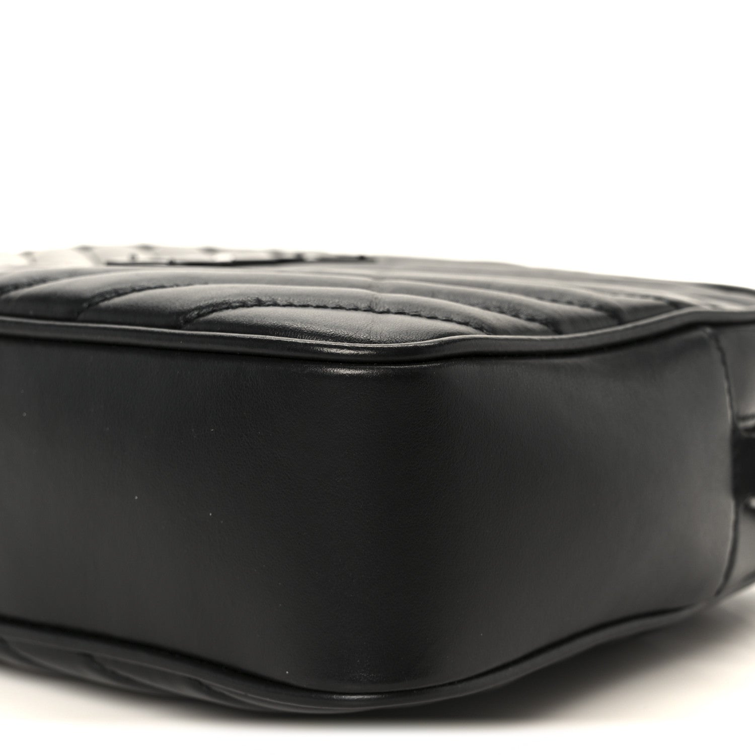 Saint Laurent Calfskin Matelasse Monogram Monochrome Lou Camera Bag Black 10 of 10
