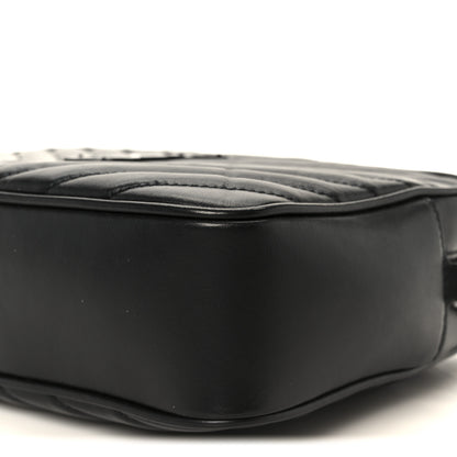 Saint Laurent Calfskin Matelasse Monogram Monochrome Lou Camera Bag Black 10 of 10