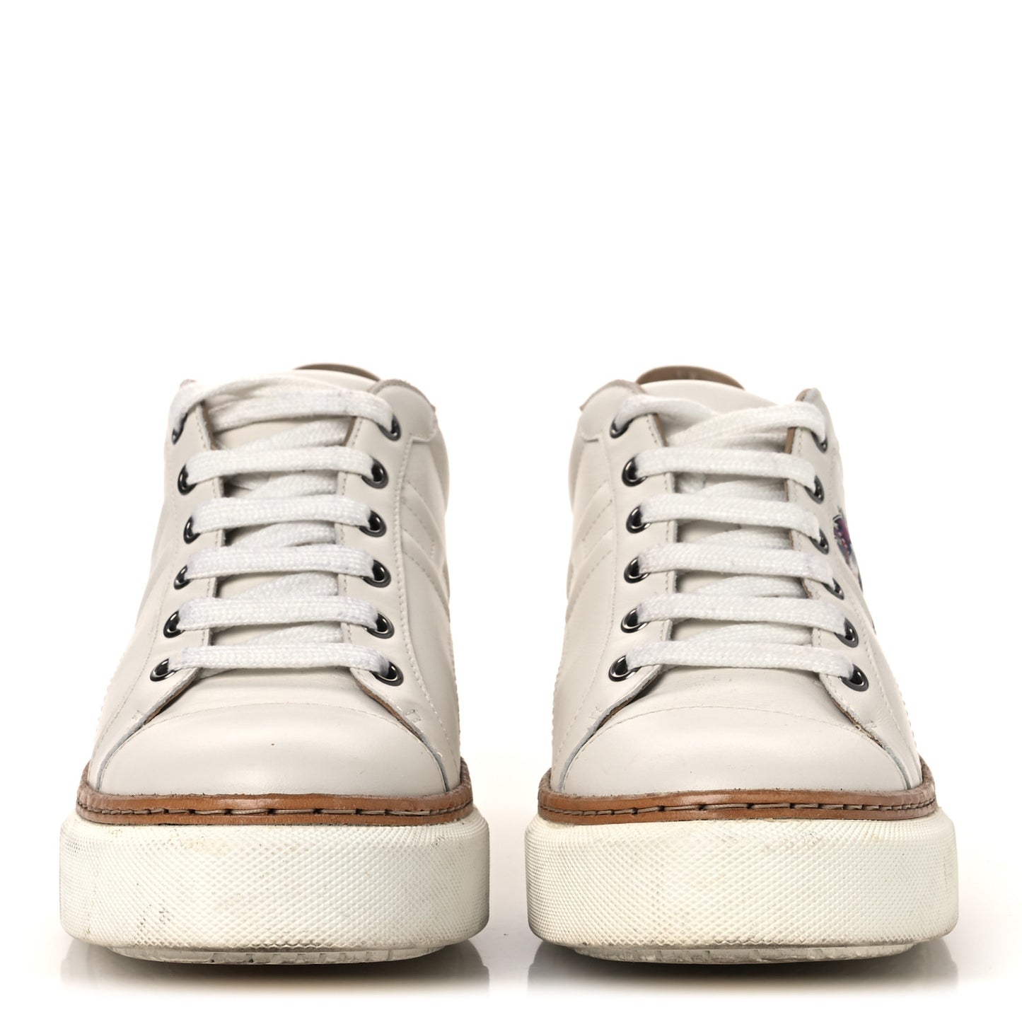 Calfskin Pegase Pop Polo Sneakers 38 Multicolor White