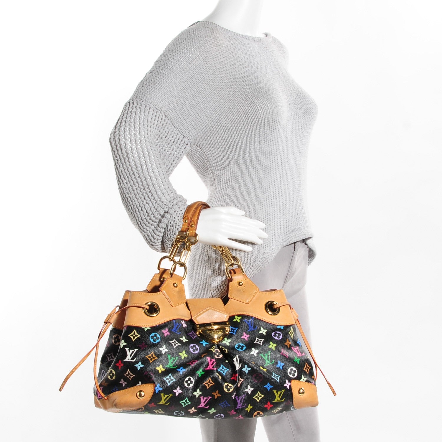 Louis Vuitton Monogram Multicolor Ursula Black 2 of 7