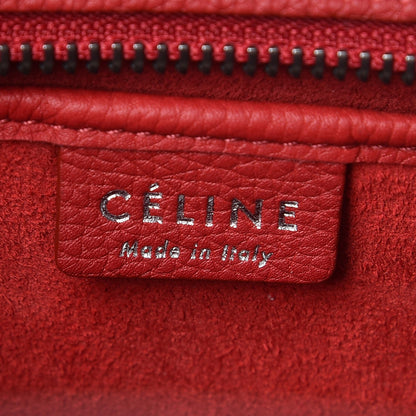 Celine Baby Grained Calfskin Nano Luggage Red 6 of 8