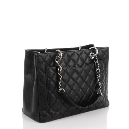 Chanel Caviar Quilted Grand Shopping Tote GST Black 3 of 7