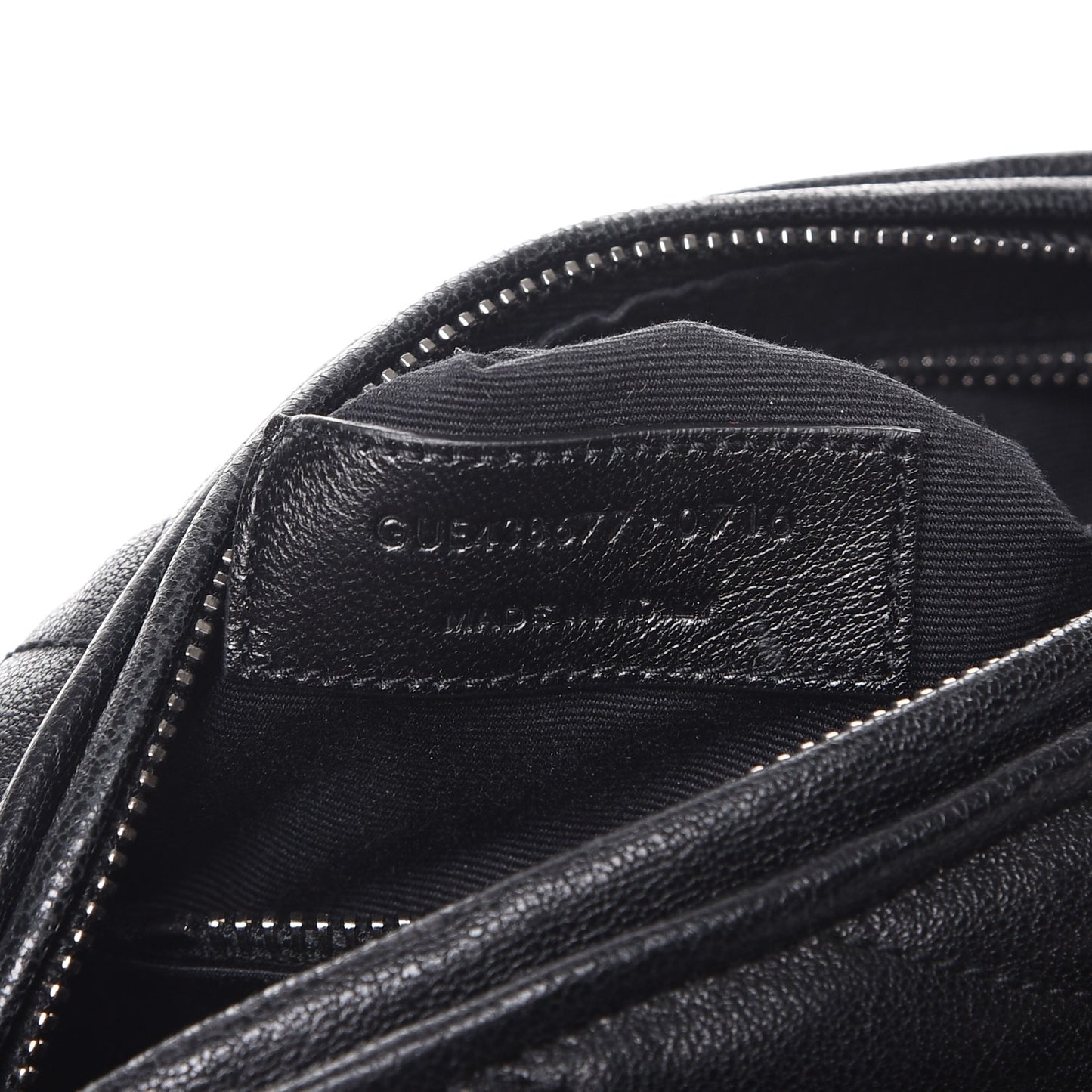 Lambskin Matelasse Monogram East West Rider Bag Black