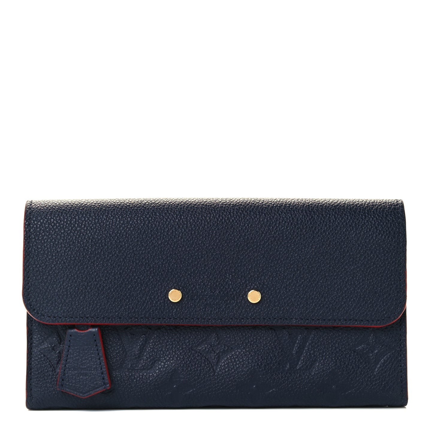Empreinte Pont-Neuf Wallet Marine Rouge