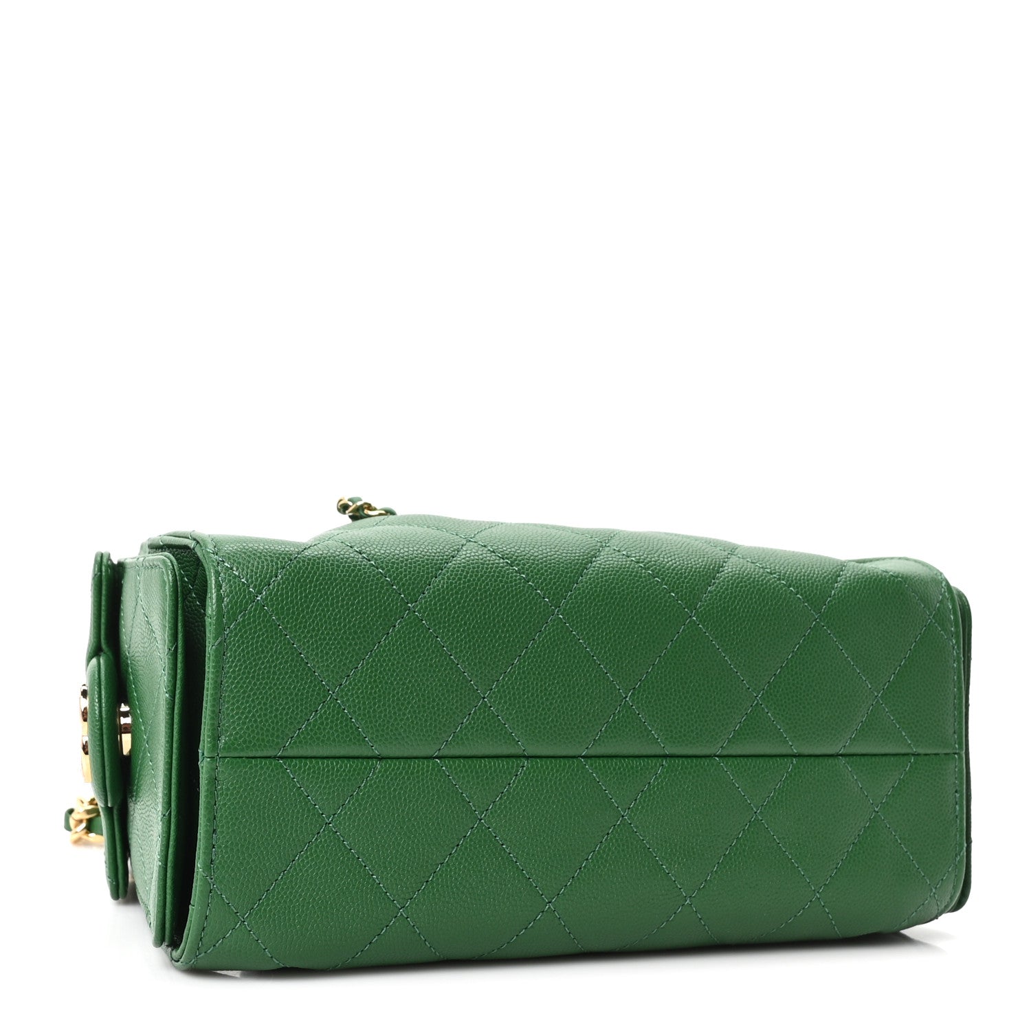 Chanel Caviar Quilted Mini Chanel 25 Handbag Green 4 of 10