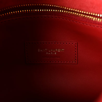Saint Laurent Smooth Calfskin Small Le 5 A 7 Soft Hobo Red Danger 6 of 10