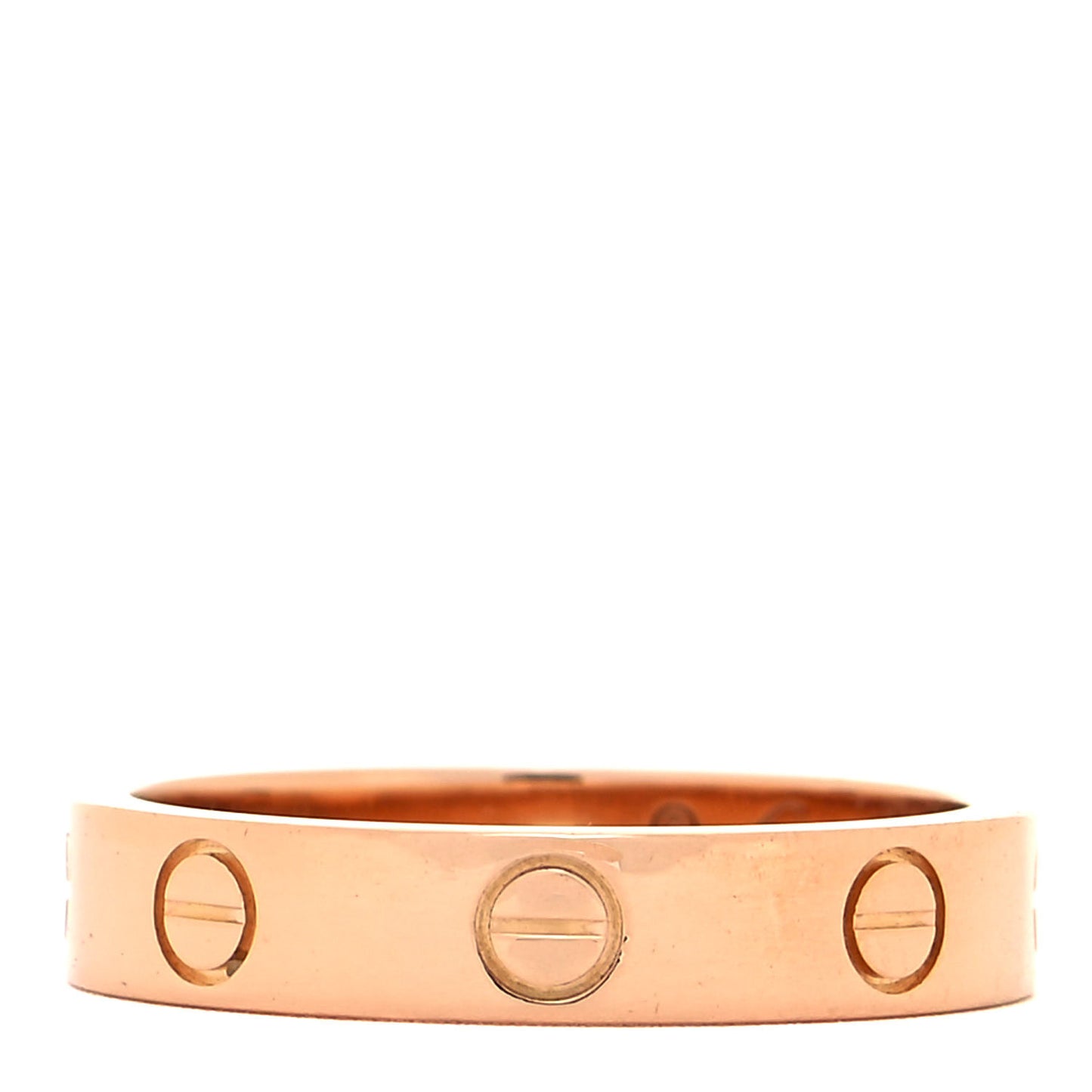 18K Pink Gold Diamond 4mm LOVE Wedding Band Ring 52 6