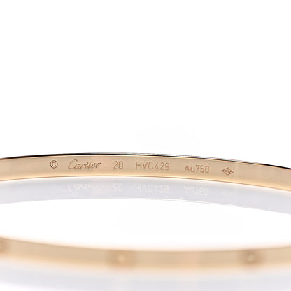 Cartier 18K Yellow Gold Small LOVE Bracelet 20 4 of 5