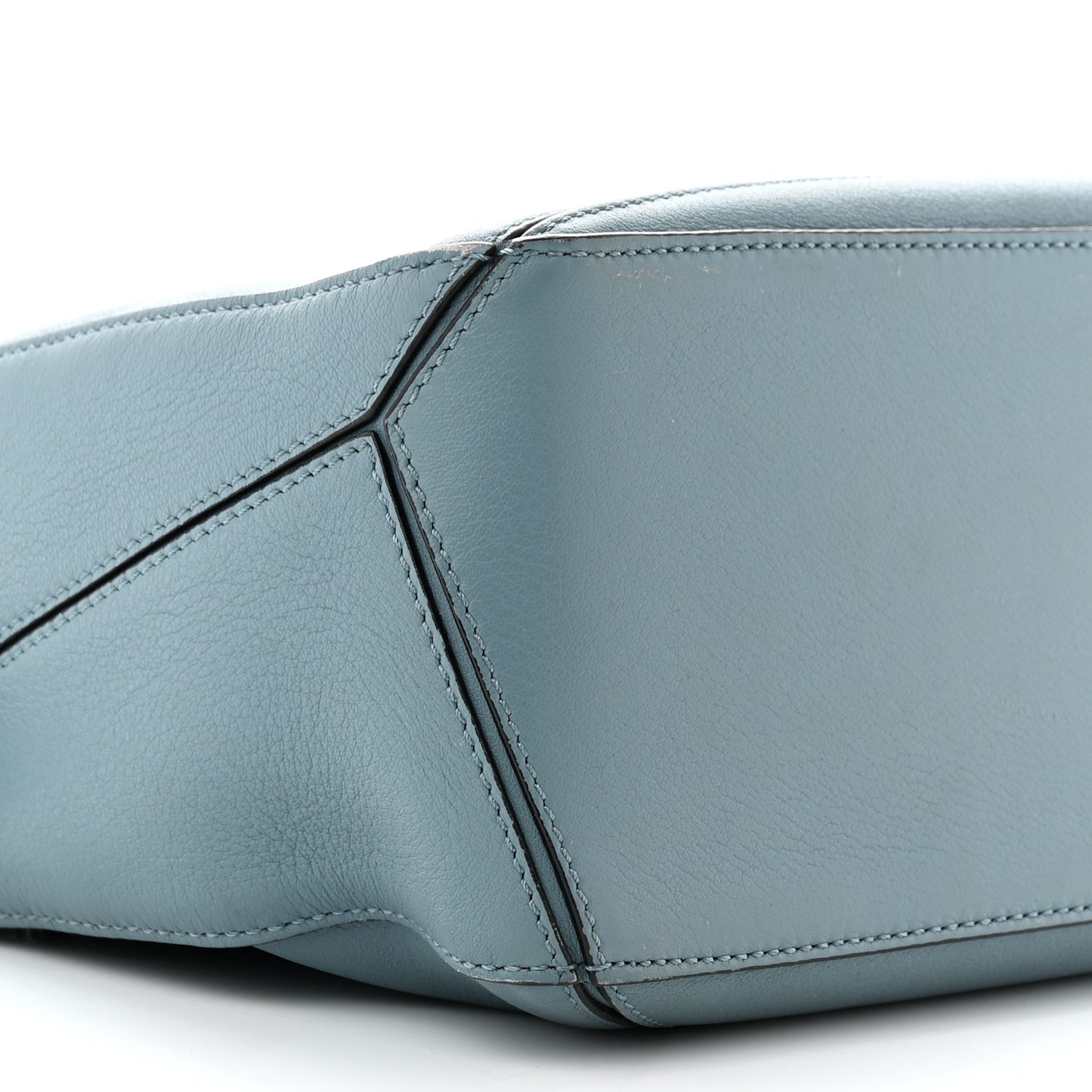 Calfskin Small Puzzle Bag Stone Blue