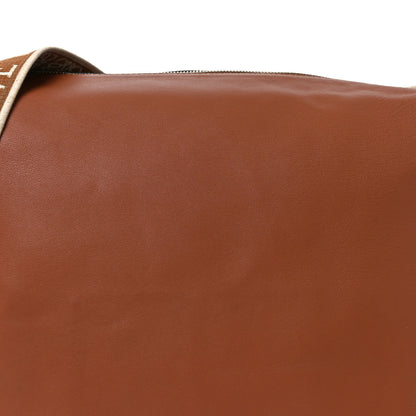 Loewe Supple Smooth Calfskin Jacquard Cubi Crossbody Bag Tan 7 of 11