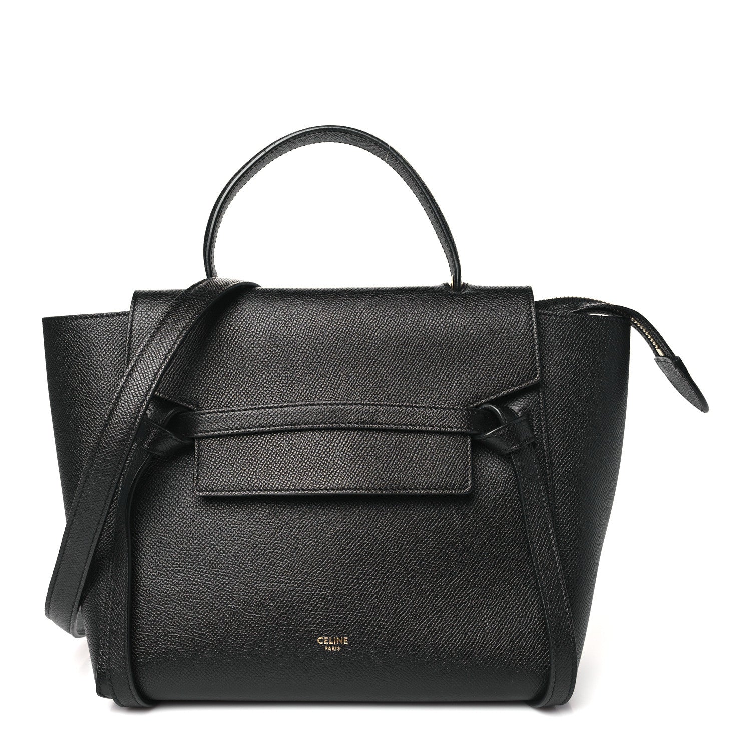 Celine Grained Calfskin Micro Belt Bag Black 1 of 9