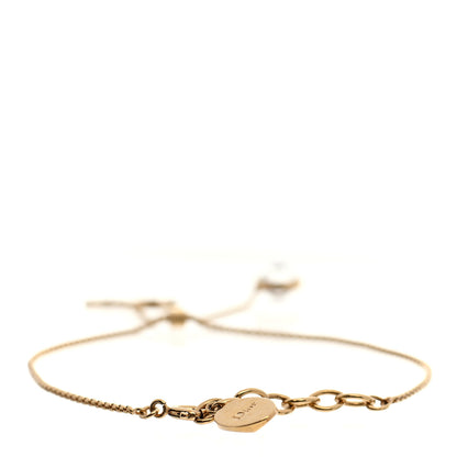 Christian Dior Metal Crystal Logo Bracelet Gold 3 of 5