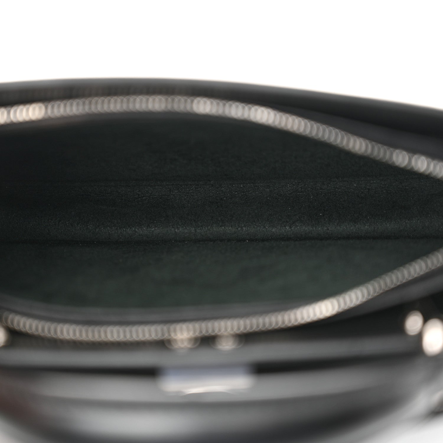 Fendi Calfskin Striped Texture FF Peekaboo I See U X Cross Satchel Black 6 of 10