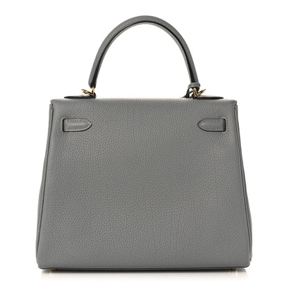 Hermes Togo Kelly Retourne 25 Gris Mouette 4 of 38