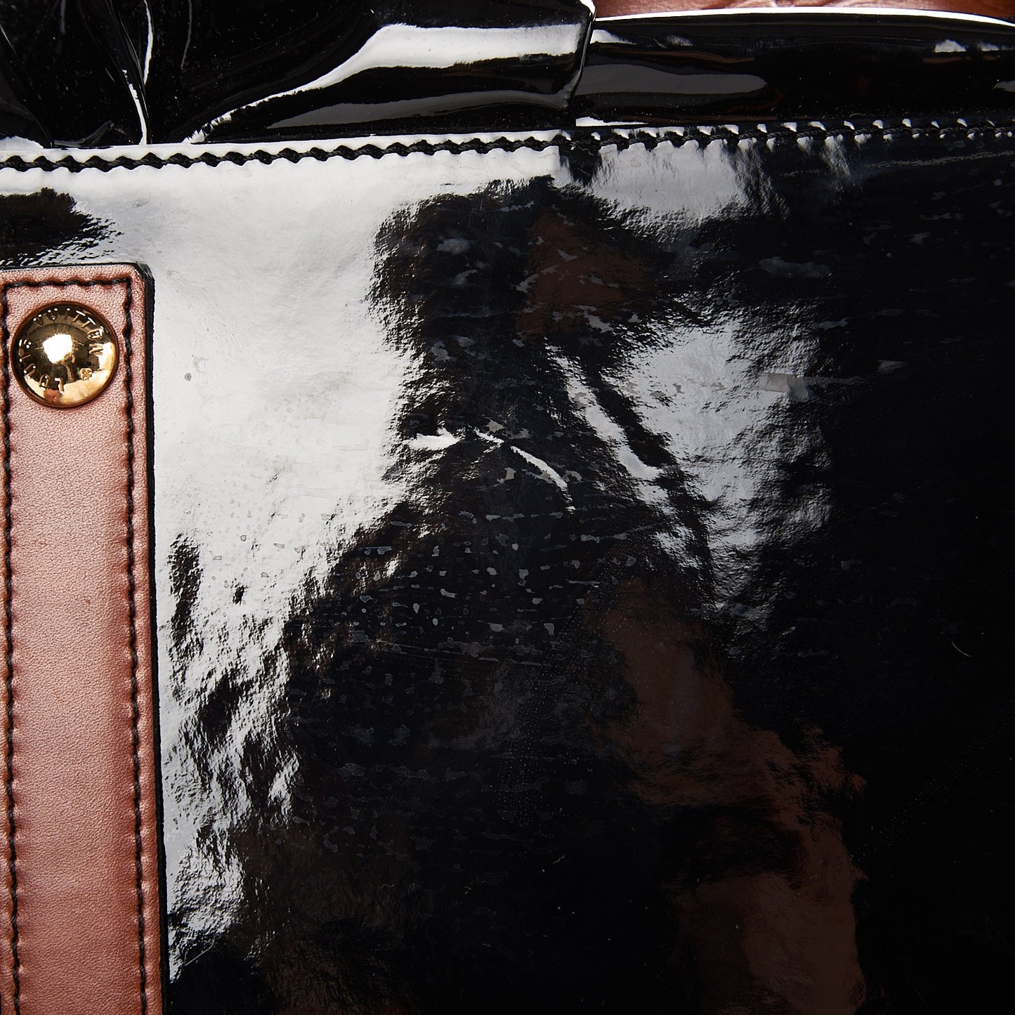 Cuir Embossed Monogram Stephen Bag Fauve