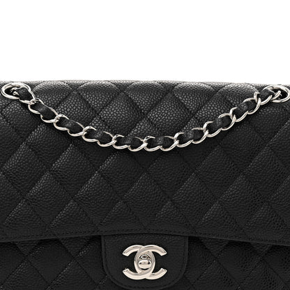 Chanel Caviar Quilted Medium Double Flap Black 8 of 16