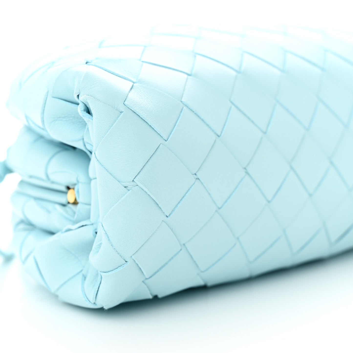 Nappa Intrecciato The Mini Pouch Pale Blue