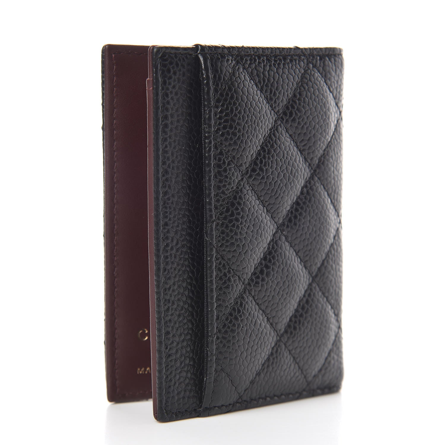 Chanel Caviar Quilted Card Holder Wallet Black 3 of 8