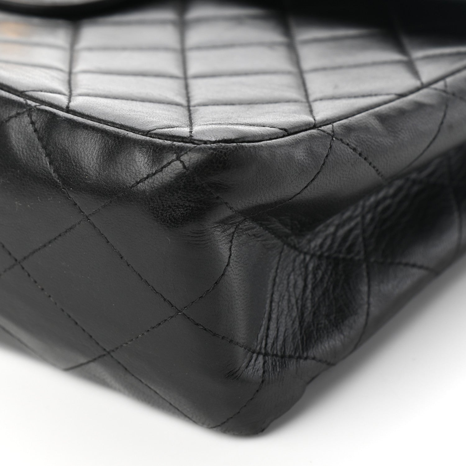Chanel Lambskin Quilted Jumbo Single Flap Black 7 of 9