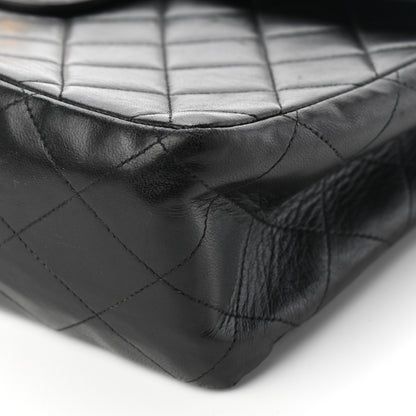 Chanel Lambskin Quilted Jumbo Single Flap Black 7 of 9