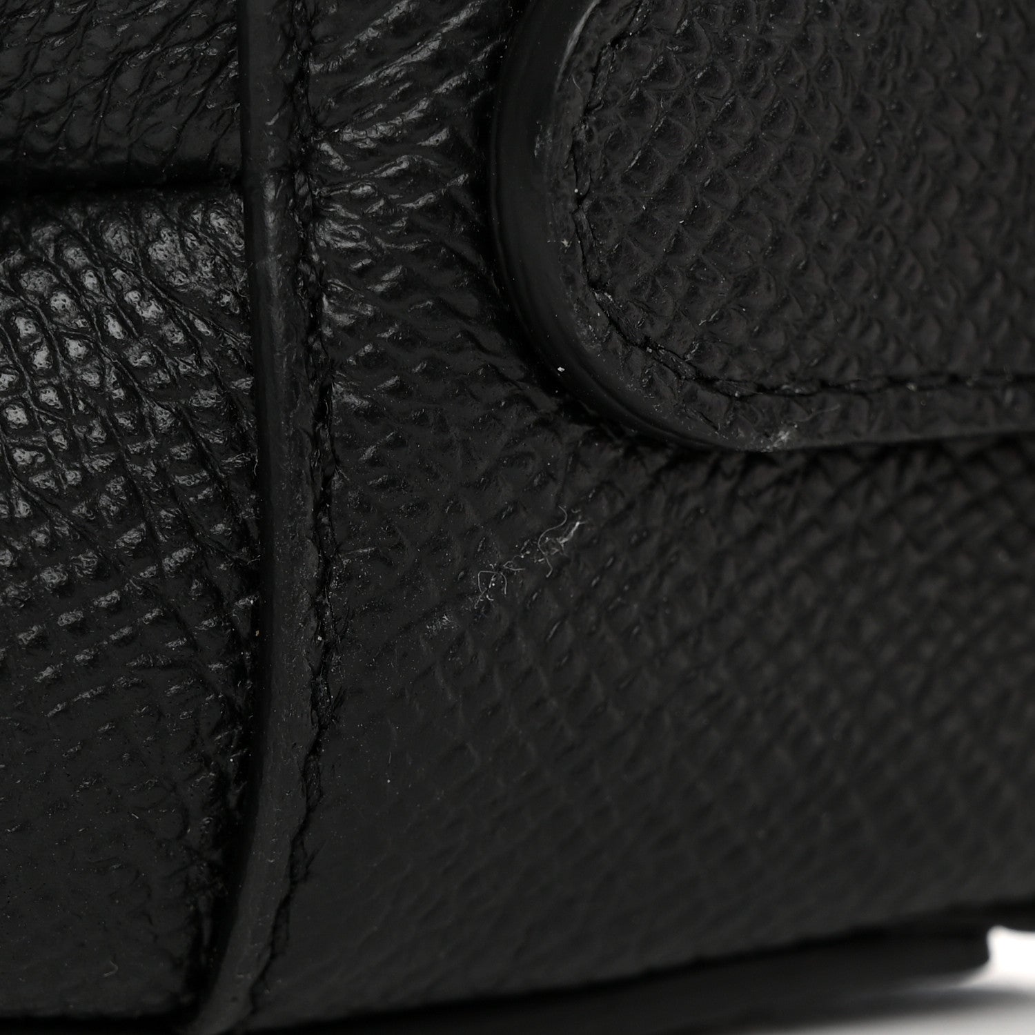 Christian Dior Grained Calfskin Saddle Bag Black 11 of 13