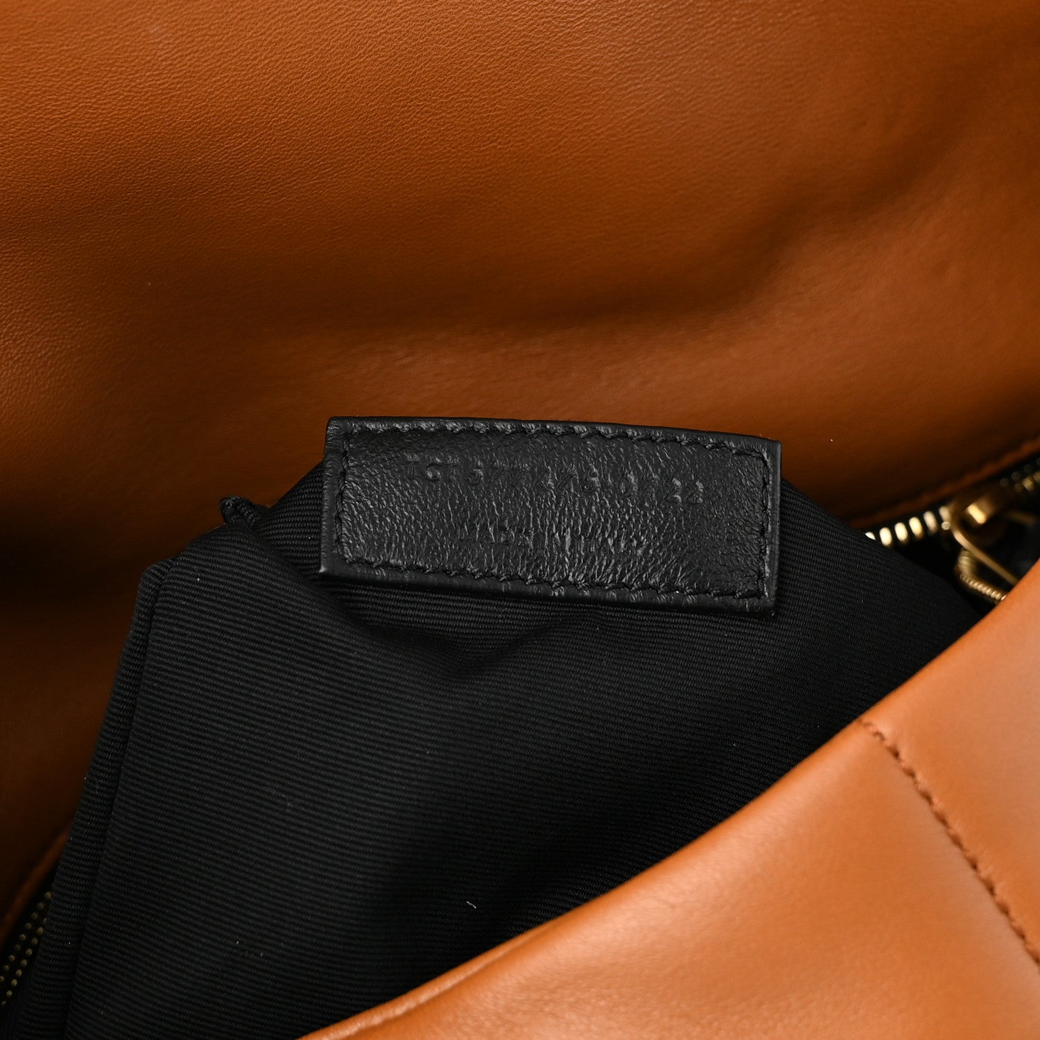 Saint Laurent Lambskin Quilted Medium Loulou Puffer Monogram Chain Satchel Miel Dark 7 of 10