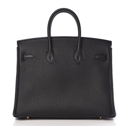 Hermes Togo Birkin 25 Black 4 of 34