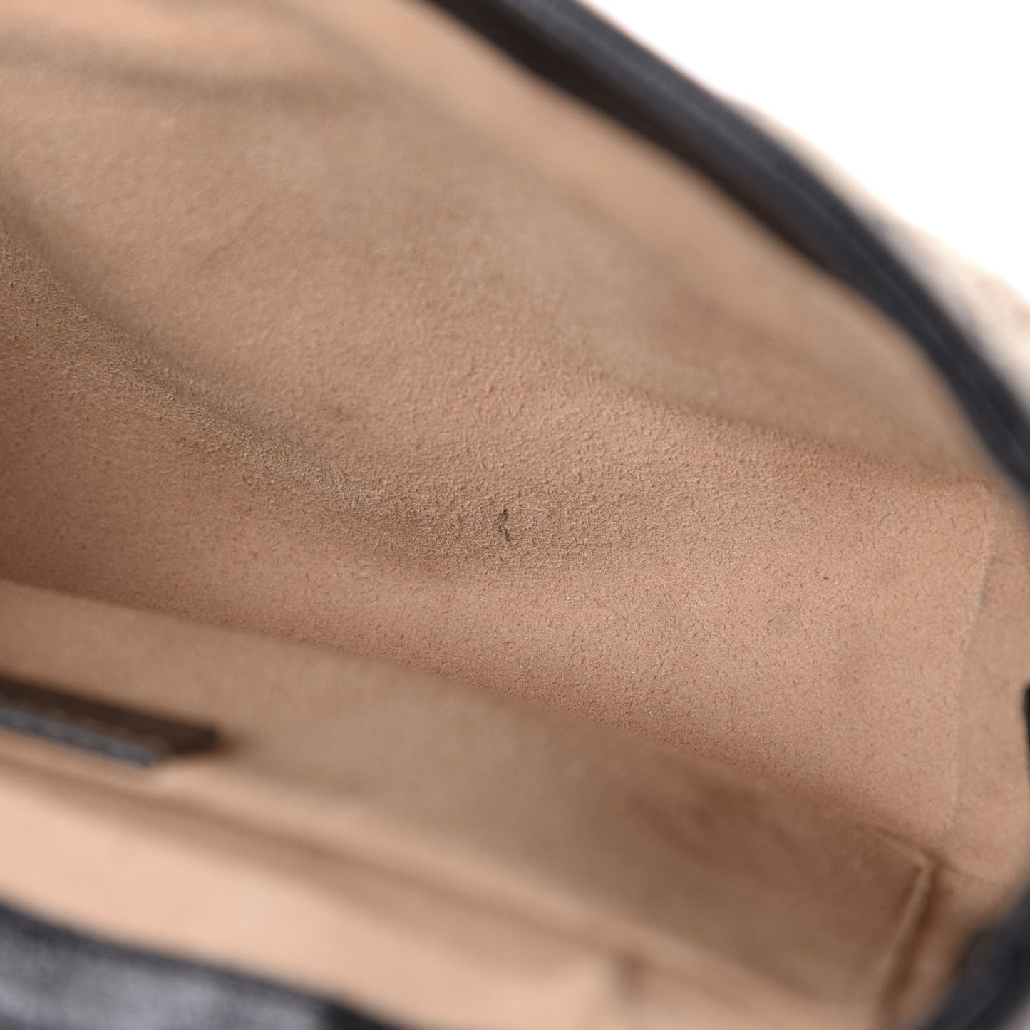 Monogram Matelasse Diagonal Mini GG Marmont Shoulder Bag Beige Black