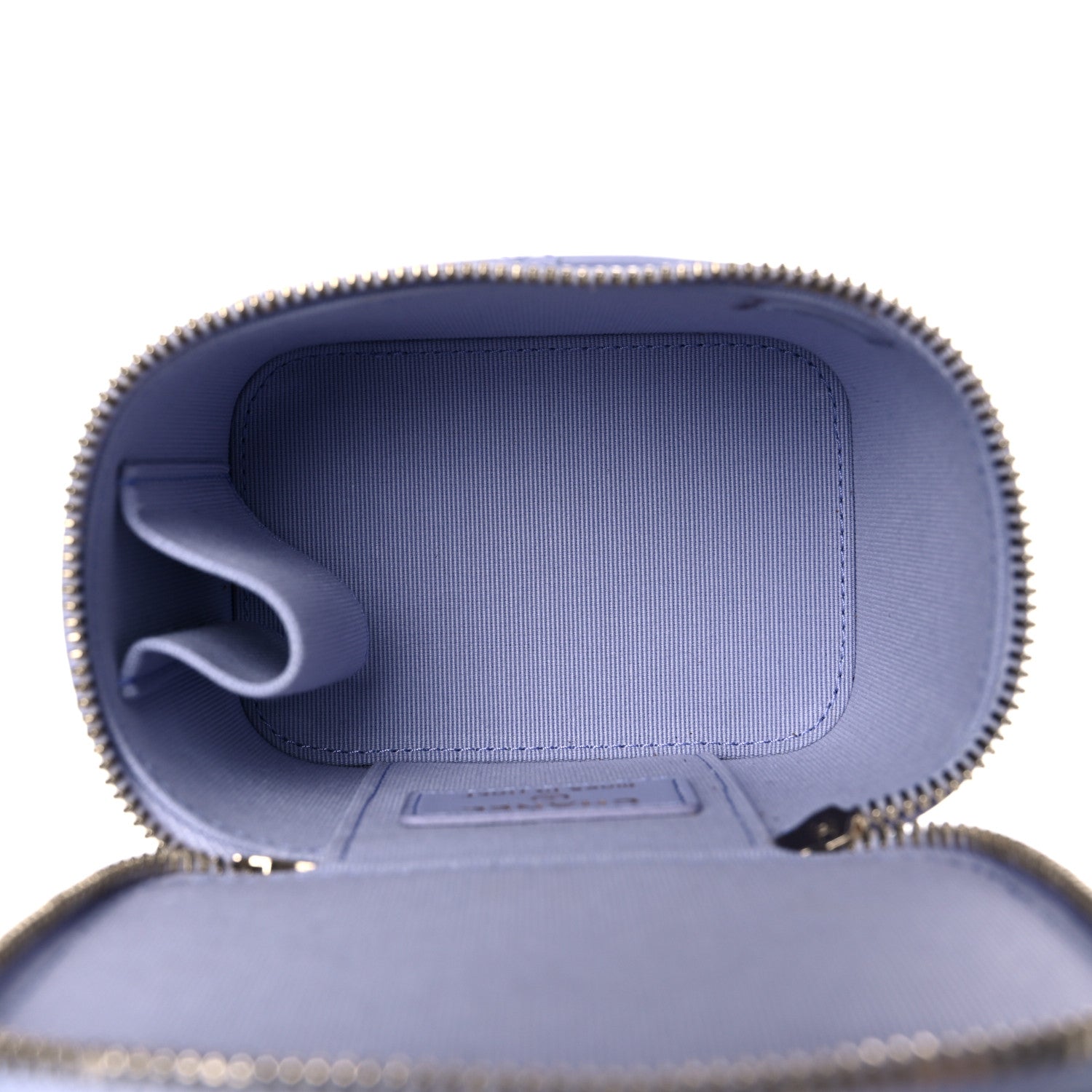 Chanel Lambskin Quilted Top Handle Mini Vanity Case With Chain Light Purple 5 of 10