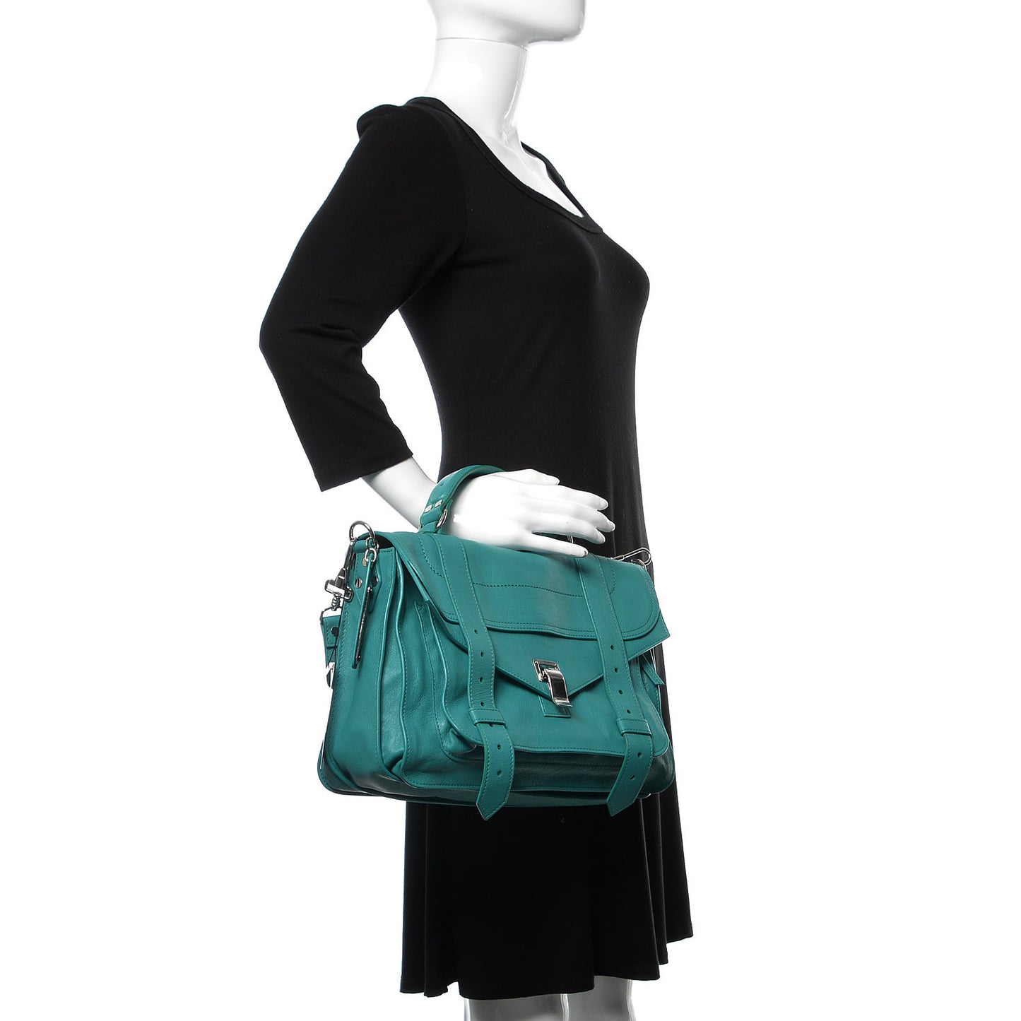 Lambskin PS1 Medium Satchel Emerald