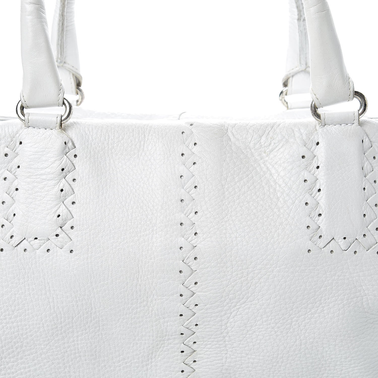 Bottega Veneta Cervo Deerskin Intrecciato Satchel White 9 of 24