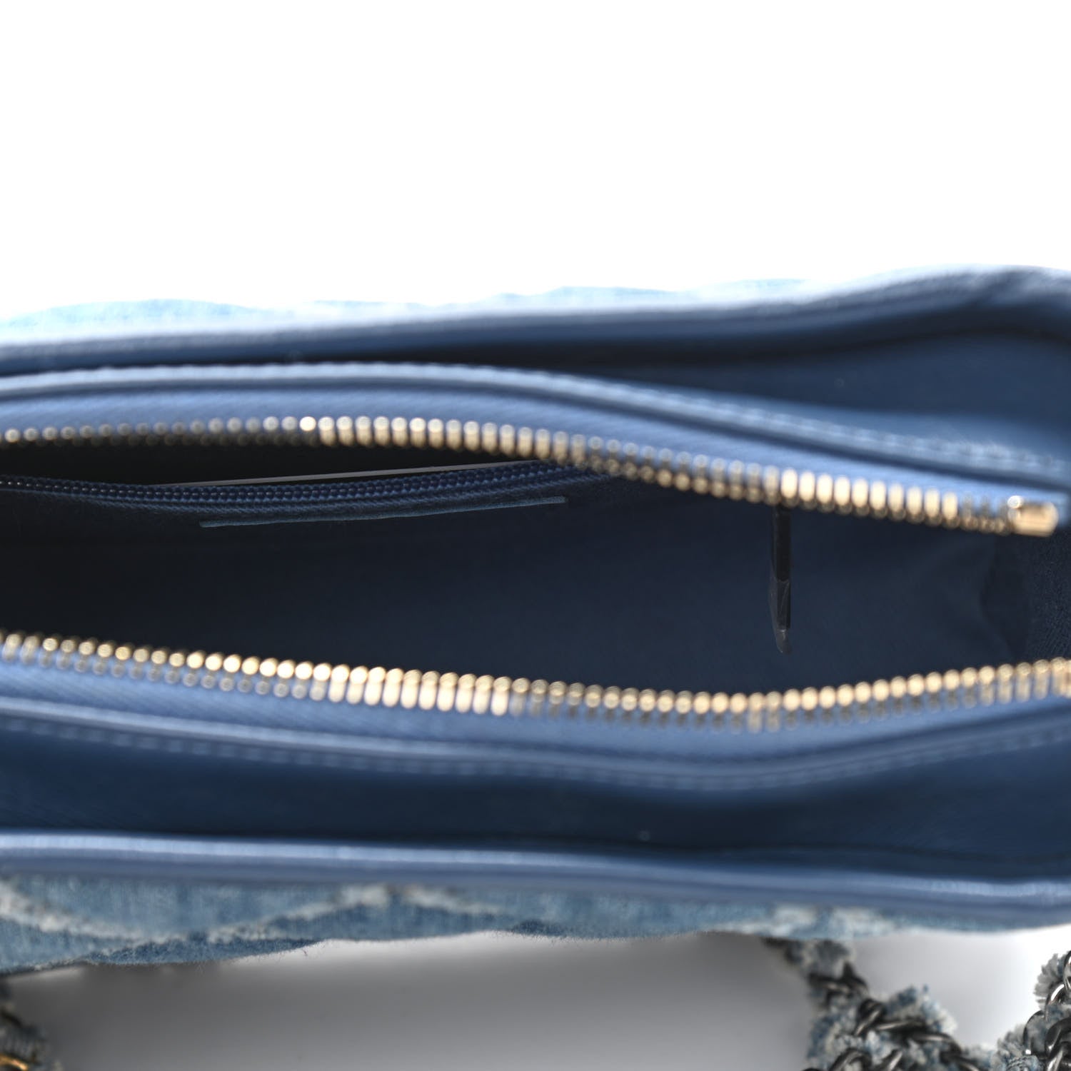 Chanel Denim Calfskin Small Gabrielle Hobo Blue 5 of 11