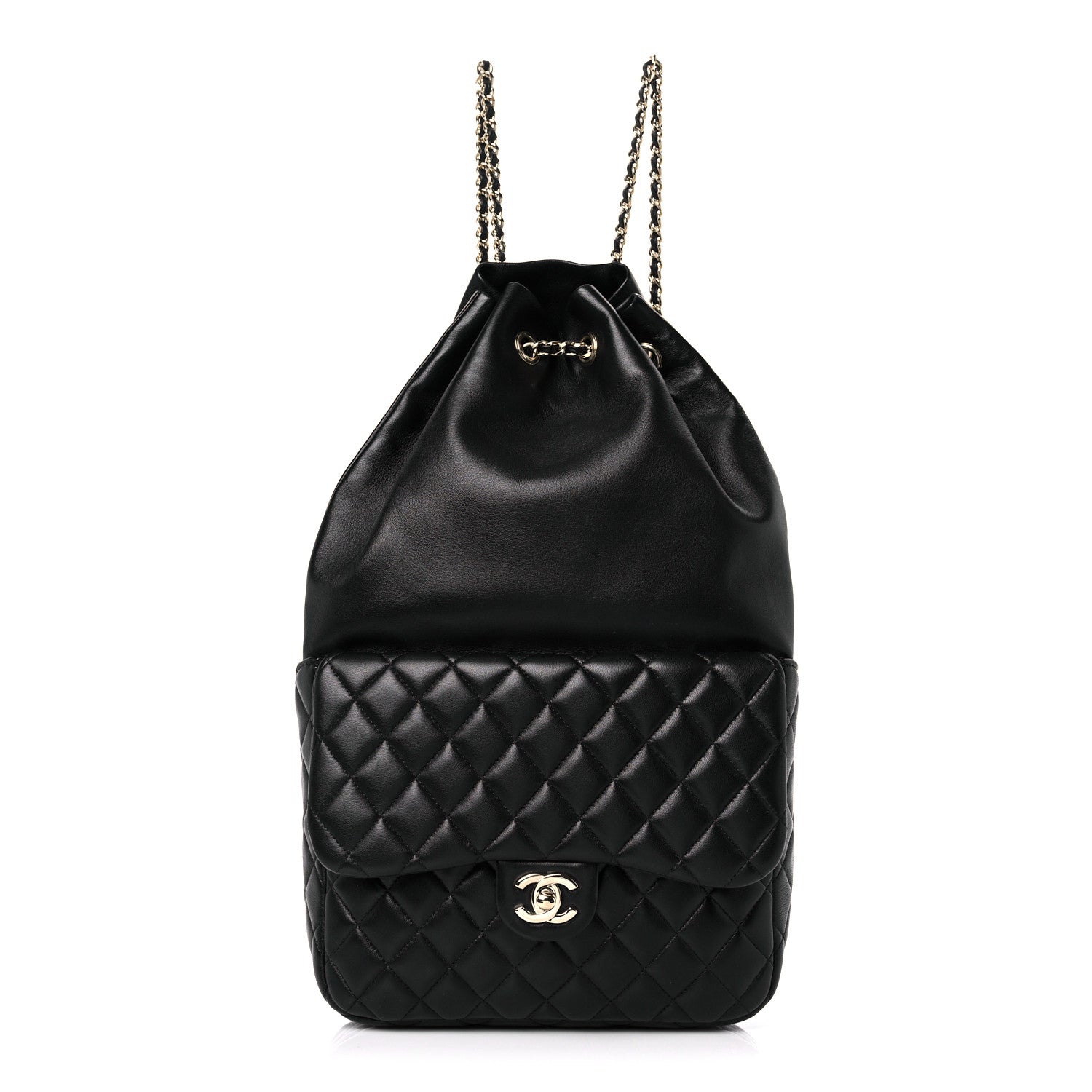 Chanel Lambskin Quilted Large In Seoul Backpack Navy 1 of 10