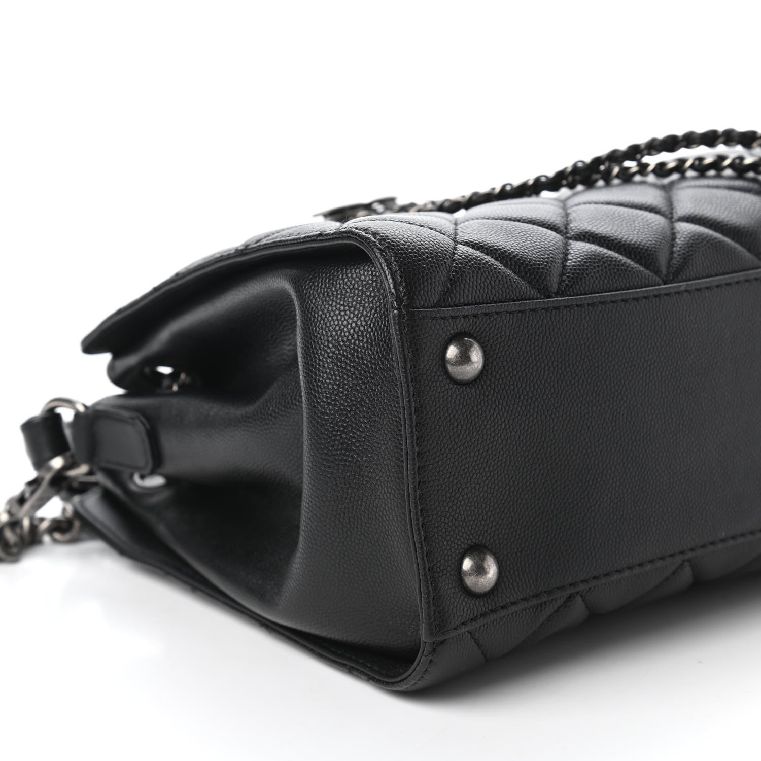 Chanel Caviar Quilted Small CC Bucket Bag Black 6 of 10