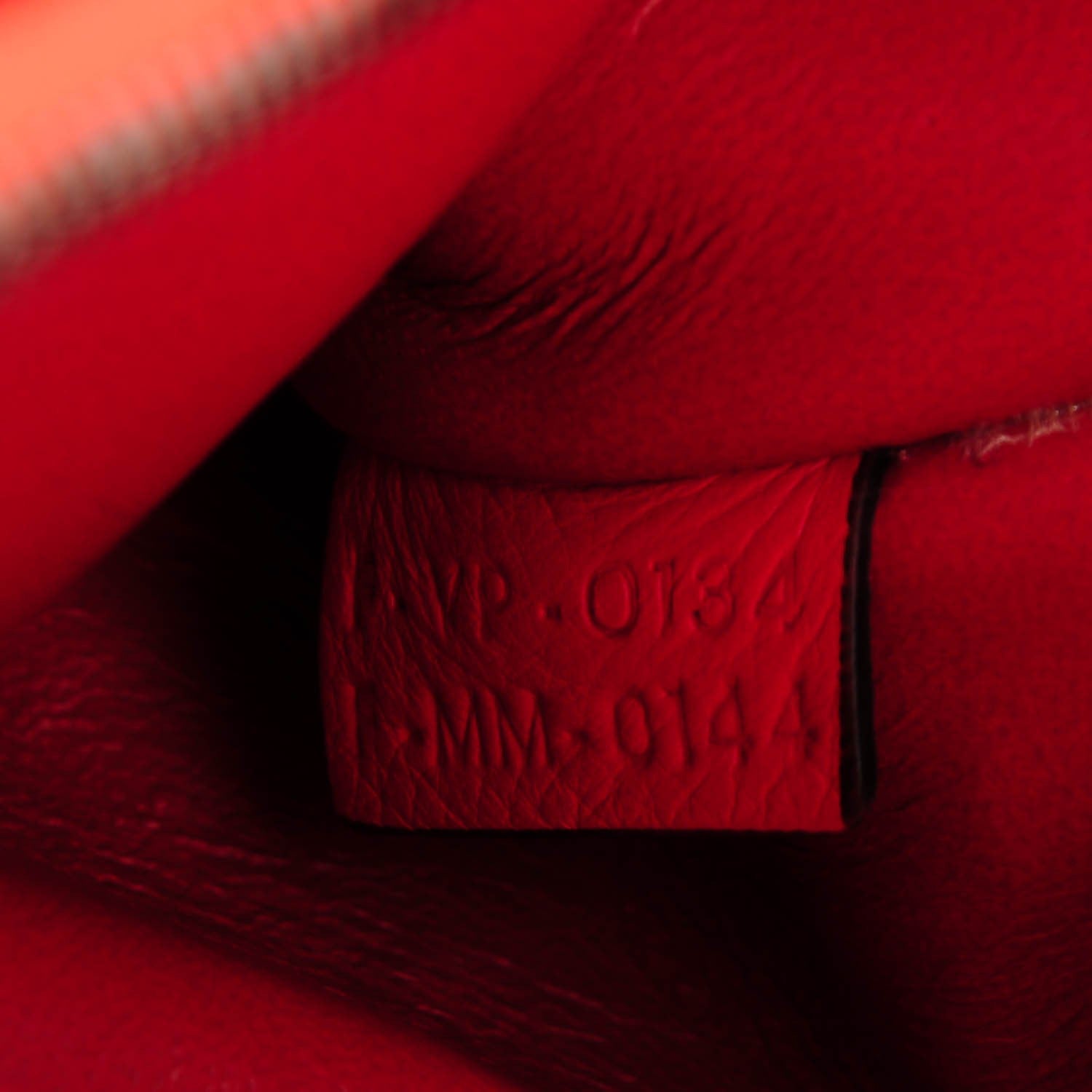 Celine Drummed Calfskin Suede Small Trapeze Coquelicot 7 of 7