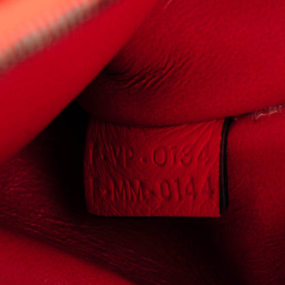 Celine Drummed Calfskin Suede Small Trapeze Coquelicot 7 of 7