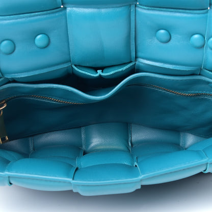 Bottega Veneta Lambskin Maxi Intreccio Padded Chain Cassette Crossbody Bag Mallard 6 of 9