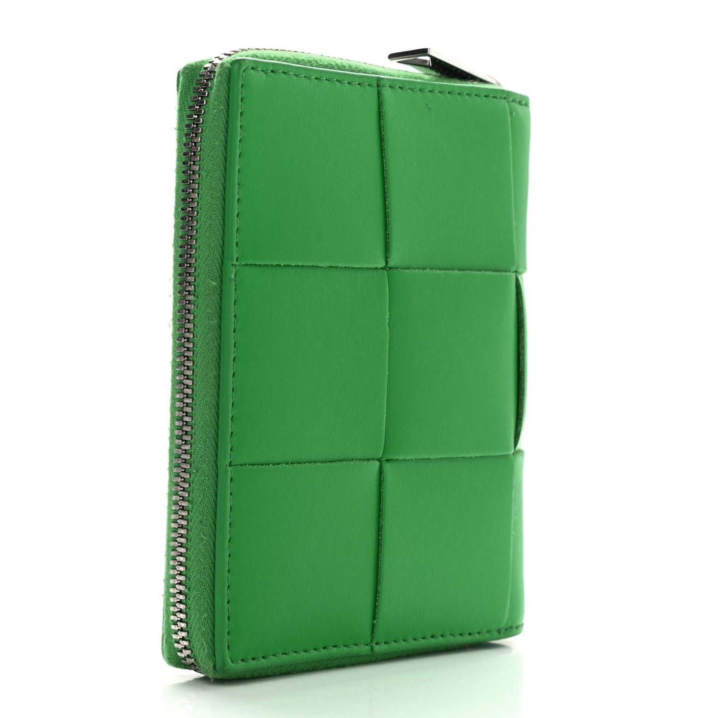 Nappa Maxi Intrecciato Zip Around Wallet Parakeet