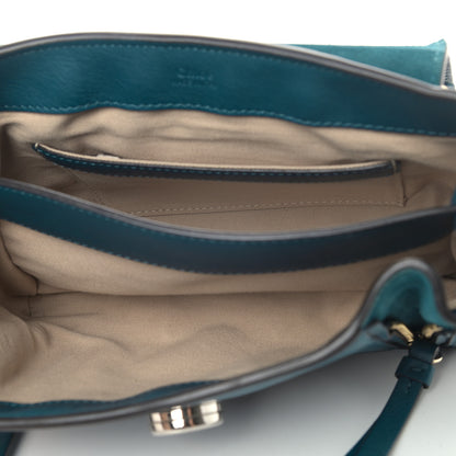 Chloe Calfskin Small Faye Day Shoulder Bag Blue 5 of 9