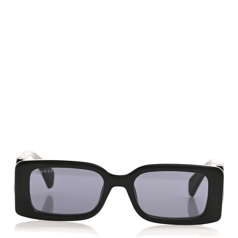 Acetate Chaise Rectangle Frame Sunglasses GG1325S Black