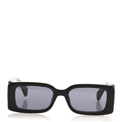 Gucci Acetate Chaise Rectangle Frame Sunglasses GG1325S Black 2 of 8