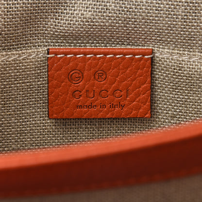 Gucci Dollar Calfskin Small Interlocking G Shoulder Bag Sun Orange 8 of 10