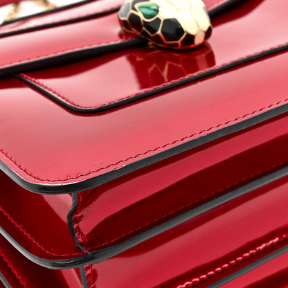 Bulgari Metallic Calfskin Serpenti Forever Top Handle Red 11 of 17