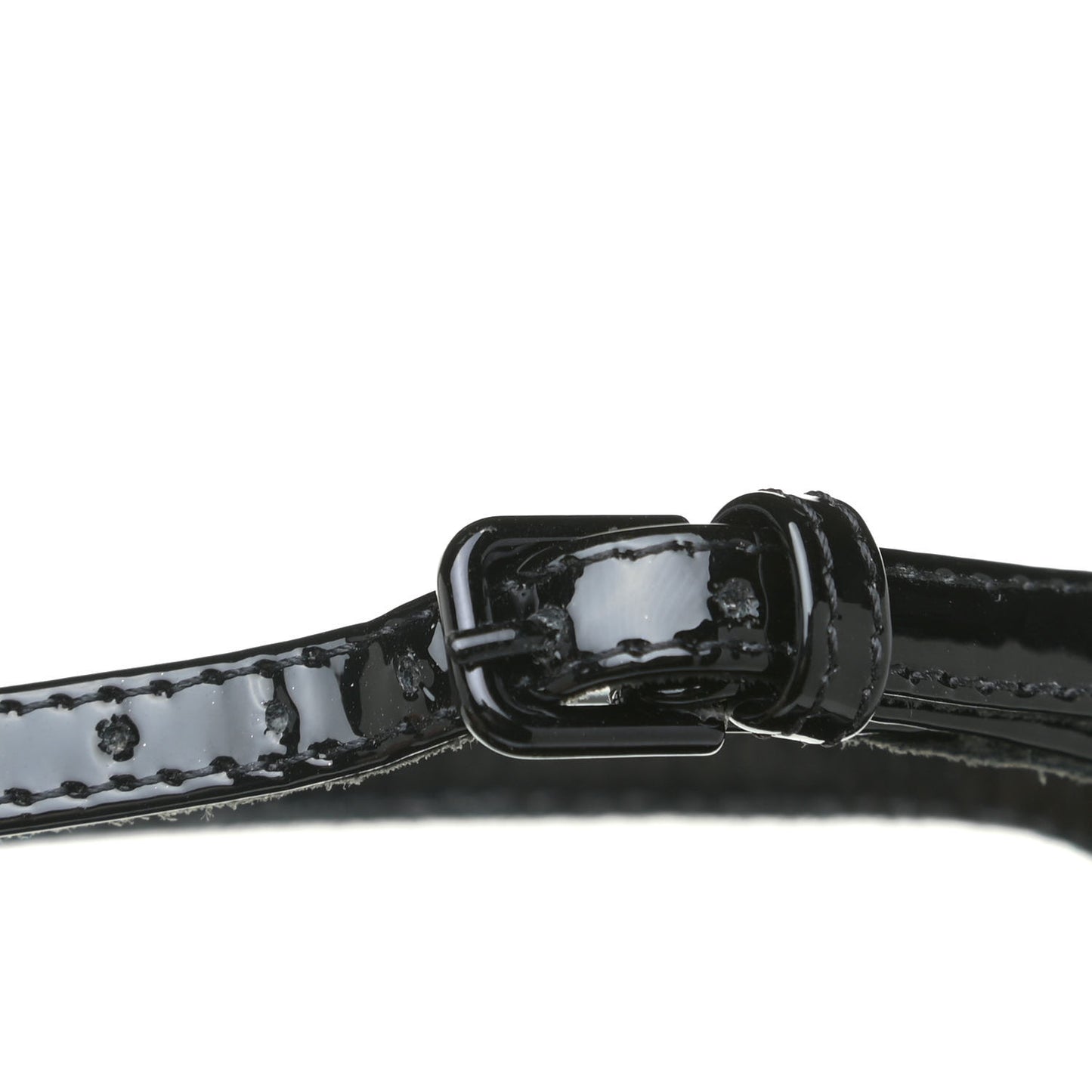 Patent Calfskin Opyum 110 Sandals 37 Black Gold