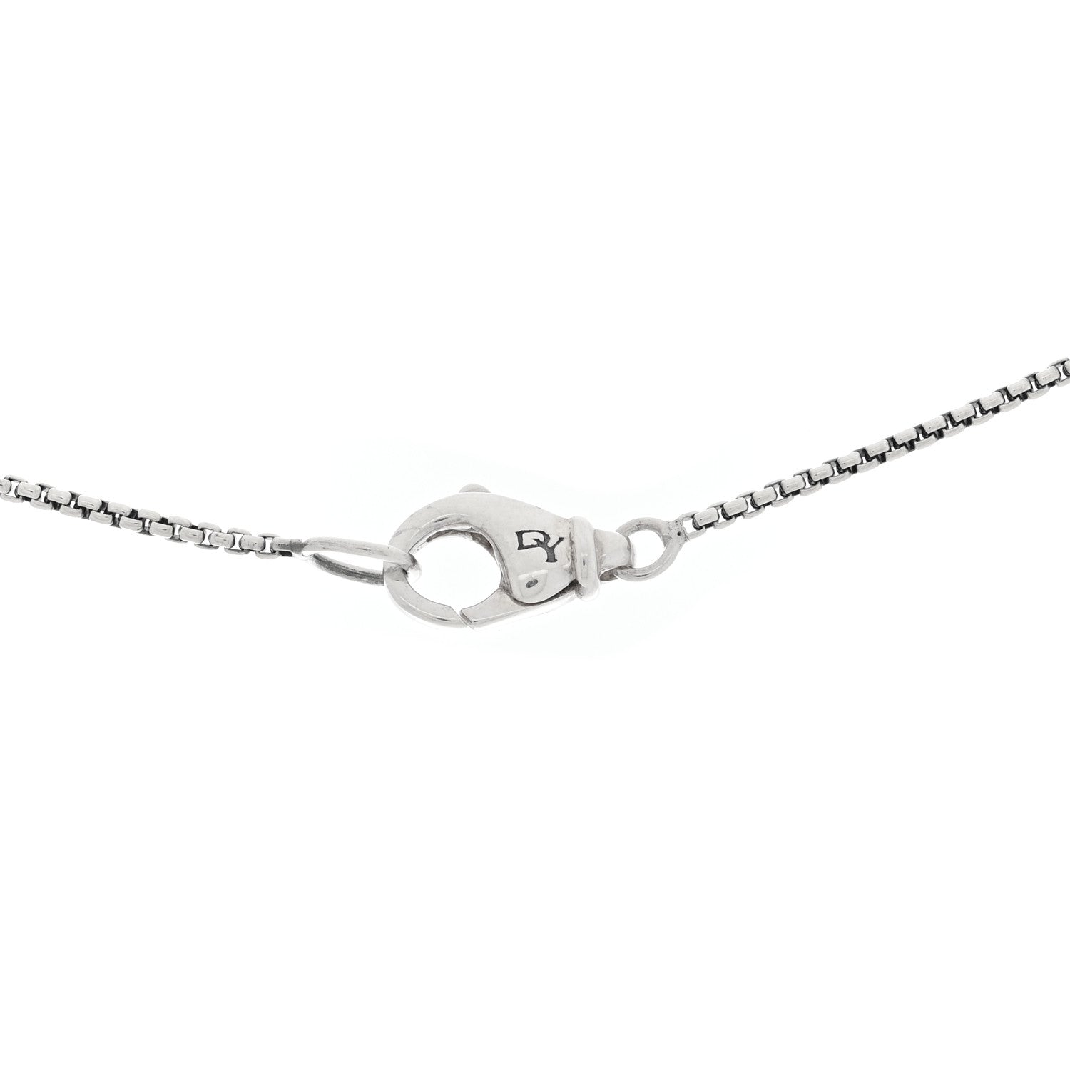 David Yurman 18K Yellow Gold Sterling Silver Diamond Peridot 7mm Chatelaine Bezel Pendant Necklace 4 of 4