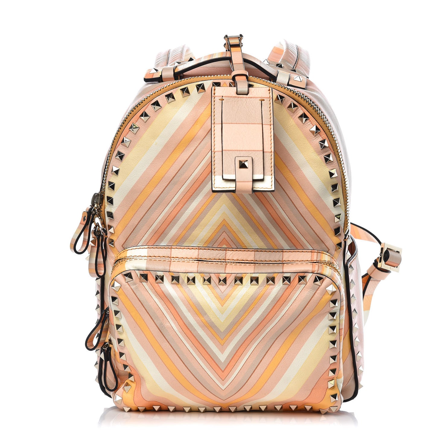 Vitello Native Couture 1975 Medium Rockstud Backpack Multicolor