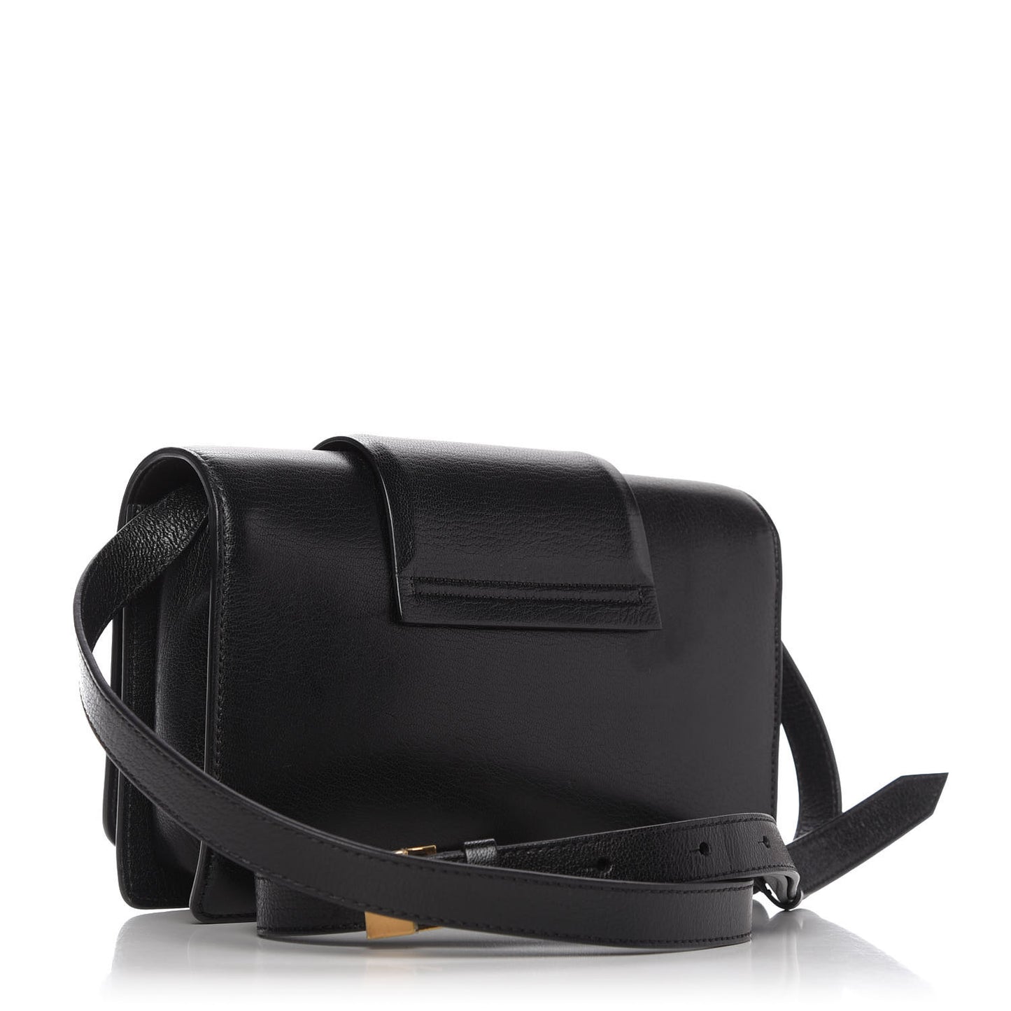 Goatskin Infinity Flap Bag Black