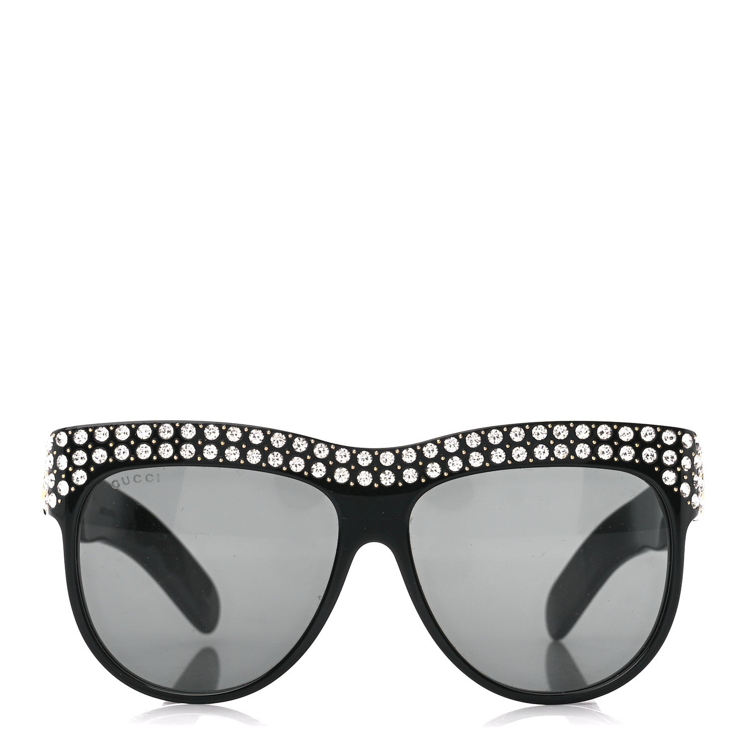 Gucci Acetate Crystal Sunglasses GG0147S Black 2 of 9