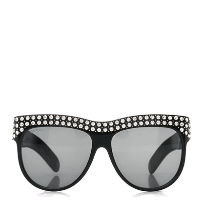 Gucci Acetate Crystal Sunglasses GG0147S Black 2 of 9